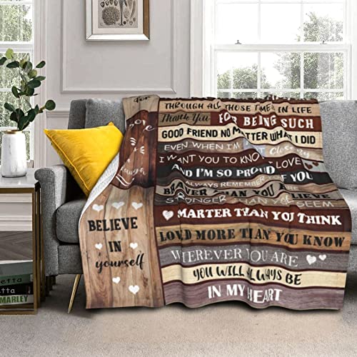 Gifts for Brother Blanket, Brother Gifts from Sister, Gifts for Brother Blanket- Big Brother Gift - Brother Gifts - to My Brother Throw Blanket Birthday Graduation Gifts for Brother Adult 60"x 50"