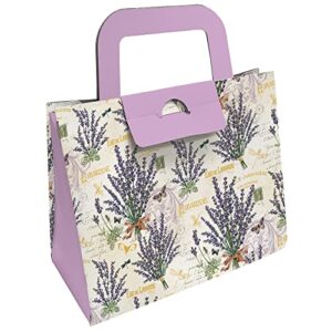 kartos 94863 storage box, 27 x 22.5 x 12.5 cm, lavender pattern