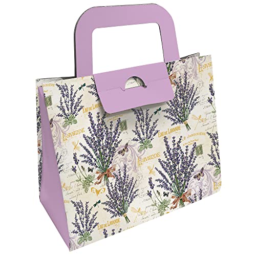 kartos 94863 Storage Box, 27 X 22.5 X 12.5 Cm, Lavender Pattern