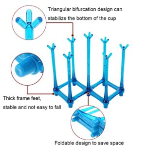 Sunwel Fashion Space Saving Expandable Drying Rack Portable Bottle Dryer Holder for Reusable Baggies, Dishes, Cups, Glass and Bottles Great for Home & Travel