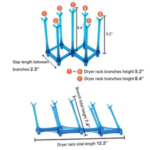 Sunwel Fashion Space Saving Expandable Drying Rack Portable Bottle Dryer Holder for Reusable Baggies, Dishes, Cups, Glass and Bottles Great for Home & Travel