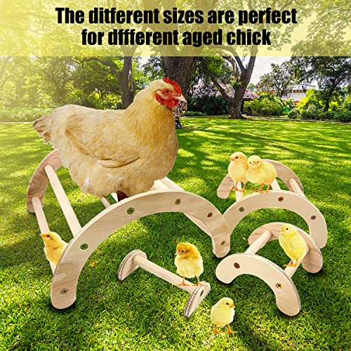 Xnuoyo Chick Perch Chick Toys,4 Pack Chicken Perch Stand Roosting Training,Chicken Wood Stand Paw Grinding Stick,Chicken Coop Accessories Toys for Chicken Brooder, Coop Baby Chicks