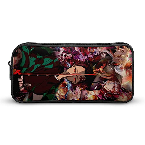 QIDOZVIY Anime Pencil Case Multifunction Stationary Bag with Zipper Durable Pencil Pouch Large Capacity Pen Bag for Men Women Teen Boy Girl