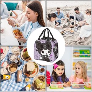 JunnLend Portable Lunch Bag Insulated Tote, Multifunctional Foil Thickened Insulated Lunch Bag Organizer 8x5 Inch