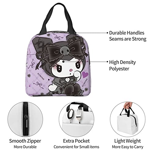 JunnLend Portable Lunch Bag Insulated Tote, Multifunctional Foil Thickened Insulated Lunch Bag Organizer 8x5 Inch