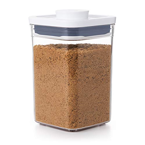 OXO Good Grips POP Container - Airtight Food Storage - 1.1 Qt for Brown Sugar and More,Transparent & Good Grips POP Container Brown Sugar Keeper