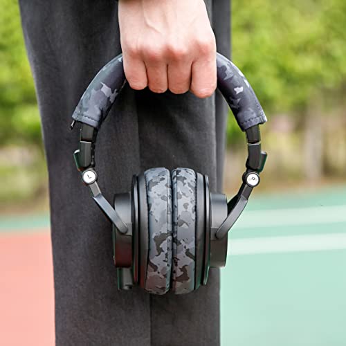 WC PadZ & BandZ Bundle - Replacement Earpads and Headband Cover for ATH M50X and M Series Headphones | Black Camo Pack