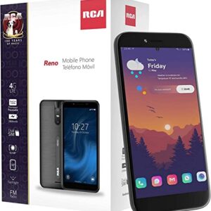 RCA Reno Smartphone, 4G LTE, 16GB, Android 11, Black - GSM Unlocked, 5.0-inch