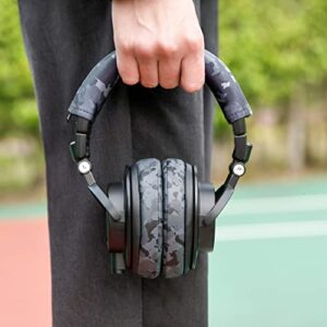 WC PadZ & BandZ Bundle - Replacement Earpads and Headband Cover for ATH M50X and M Series Headphones | Black & Black Camo