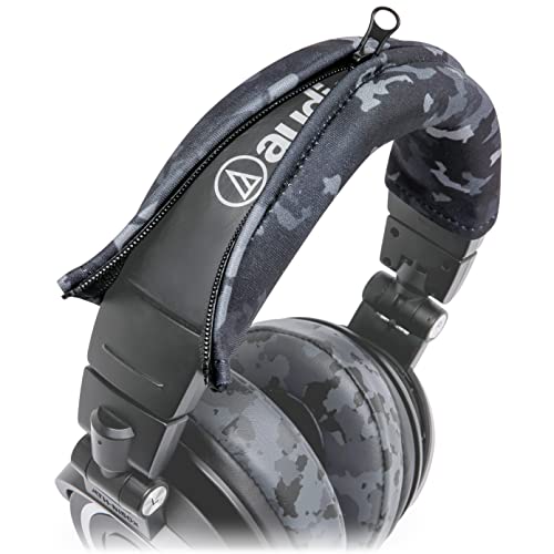 WC PadZ & BandZ Bundle - Replacement Earpads and Headband Cover for ATH M50X and M Series Headphones | Black & Black Camo