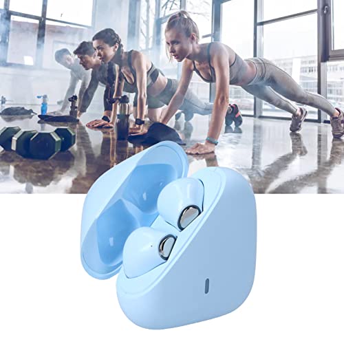 Zunate True Wireless Bluetooth Earbuds, Waterproof Noise Cancelling Stereo Earphone with Microphone, Bluetooth Headset for Sport Gaming Running(Blue)