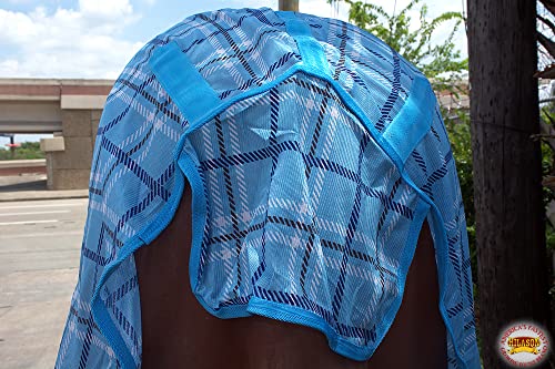 HILASON 75 Inches Horse Fly Sheet Ultra Violet Rays Protect Mesh Bug Mosquito Summer Spring | Fly Sheet | Horse Turnout Sheet | Fly Sheet for Horses | Bug and Mosquito Protection | Fly Sheet for Horse