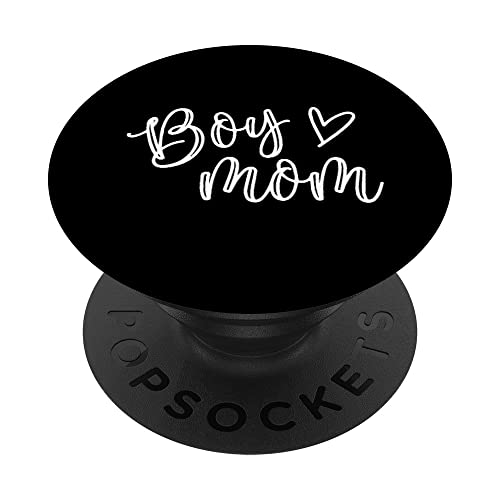 Boy Mom Raising Boys Mothers Day Mama Mommy Funny Saying PopSockets Swappable PopGrip