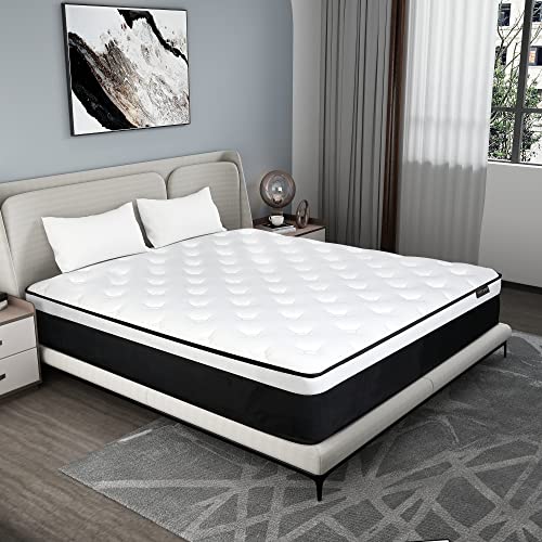 CHEVNI Twin Mattress, 12 Inch Twin Size Mattress with Individually Pocket Springs,Euro Top Medium Firm Memory Foam Hybrid Mattress in a Box,Strong Edge Support,CertiPUR-US (12 Inch, Twin)