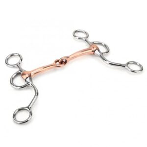 N/A Horse Chew Stainless Steel Training Bit Copper Joint Farm Animal Supplies Horse Tools