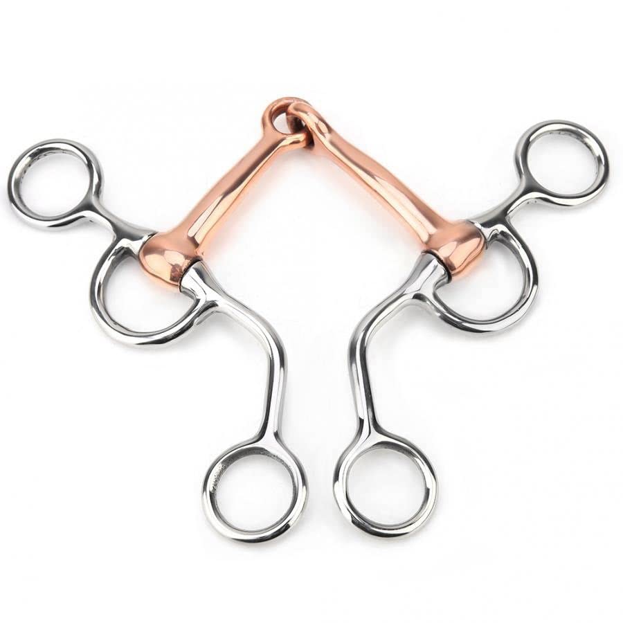 N/A Horse Chew Stainless Steel Training Bit Copper Joint Farm Animal Supplies Horse Tools