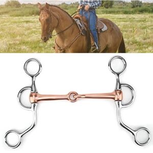 N/A Horse Chew Stainless Steel Training Bit Copper Joint Farm Animal Supplies Horse Tools