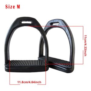 N/A 2PCS Children Adults Durable Horse Riding Stirrups Horse Rider Lightweight Wide Track Anti Slip Equestrian (Size : Medium)