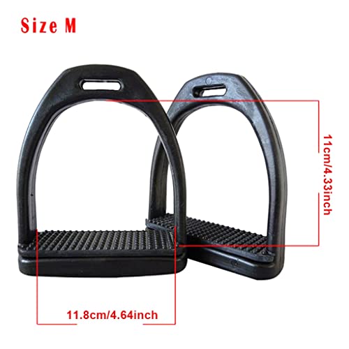 N/A 2PCS Children Adults Durable Horse Riding Stirrups Horse Rider Lightweight Wide Track Anti Slip Equestrian (Size : Medium)