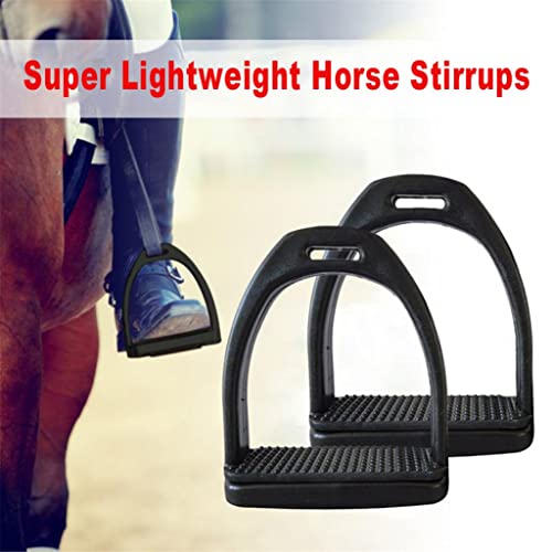 N/A 2PCS Children Adults Durable Horse Riding Stirrups Horse Rider Lightweight Wide Track Anti Slip Equestrian (Size : Medium)