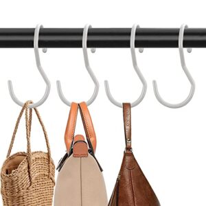 gutapo 8 pack white purse hanger for closet large s hooks twist design hanger for hanging handbags belts scarves hats clothes planter cups pans and pots