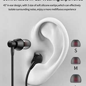 USB Type C Headphones in-Ear Earphones USB C Wired Earbuds with Mic Volume Control Crisp Sound Bass for Samsung Galaxy S23 S22 S21 S20 Ultra Note 10+ A53 Z Flip4 Fold4,iPad Pro Air,Pixel 7 6 Pro 6a 5