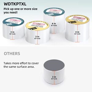 WDTKPTXL Cat Training Tape 3 Inches X 30 Yards Cat Scratch Deterrent Clear Double Sided Anti Cat Scratch Furniture Protector Couch Protector for Cats