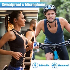 Muitune Bluetooth Earbuds 120 Hours Extra Long Playback with Microphone Headset, i35 Balanced Armature Drivers Stereo in Ear Wireless Ear Buds, Waterproof Workout Neckband Headphones (Black)