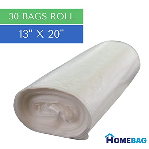 Plastic Bag Roll Dispenser, Trash Bag Storage Box Holder Multipurpose for Home, Kitchen, Bathroom, Car and Pet Waste bag (30 bags - 13” x 20”) (Plastic Bag Roll)