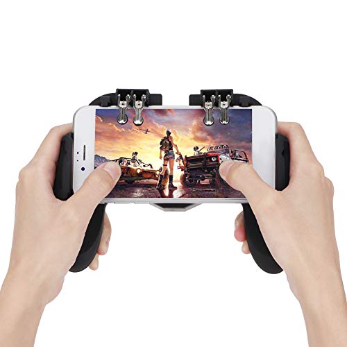 Tnfeeon Smartphone Gamepad, Convinient Black Gamepad Quick Cooling Sensitive Durable for Phones for Smartphone