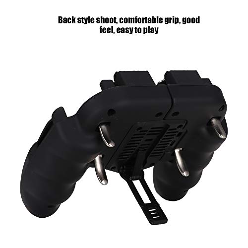 Tnfeeon Smartphone Gamepad, Convinient Black Gamepad Quick Cooling Sensitive Durable for Phones for Smartphone