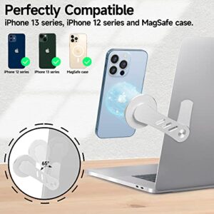 MAGKOTA MagSafe Accessories are Compatible with iPhone 14/iPhone 13/iPhone 12 Series, Universal Laptop Accessories in Order for Dual-Screen Interaction, Laptop Phone Holder for All Cell Phones