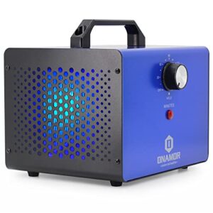 ozone generator 22000 mg/h - ozone machine ionizer & o3 deodorizer for home, basement, smoke, and pet room. (blue)