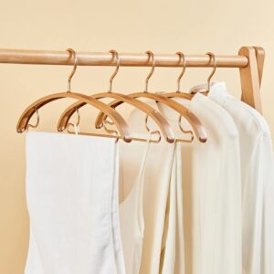 N/A 5pcs Thickened Hanger Aluminum Alloy Hanger Wedding Dress Non-Slip Hanger Sweater Pants Drying Rack (Color : Gold, Size : 43 * 18cm)