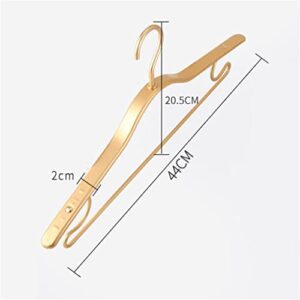 N/A 5-Pack Metal Hangers Aluminum Alloy Non-Slip Thickened Winter Coat Hangers Household Storage Hangers (Color : Gold, Size : 44.5 * 20.5cm)