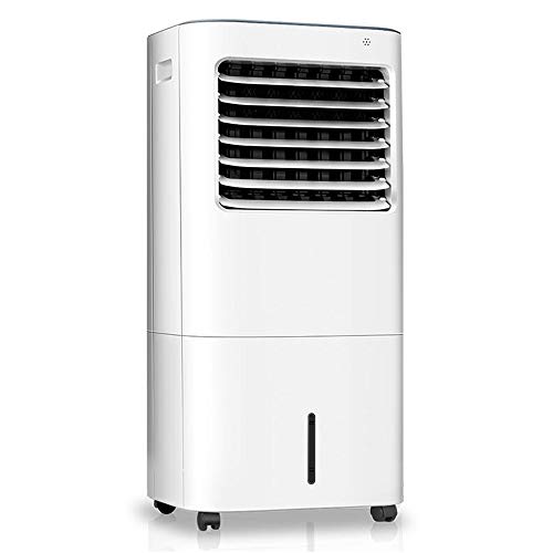 Cooling Fan Evaporative Cooler, with Remote Control Portable Bladeless Air Cooler, Electric Fan & Humidifier, 7H Timing,LCD Display, 3 Modes Air Conditioner for Indoor Home Office Dorms 55W Oscillati