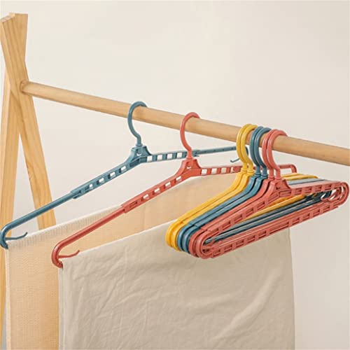 N/A Portable Plastic Display Hanger Windproof Wardrobe Coat Shirt Suit Hanger Clothes Storage Rack (Color : Yellow, Size : 41.5 * 19.5cm)