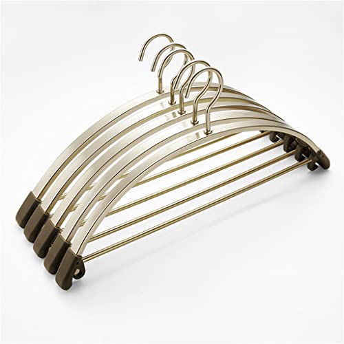 N/A Home Hanger Sweater Hanger Anti-Deformation Hanger Non-Slip Seamless Aluminum Alloy Hanger (Color : Champagne, Size