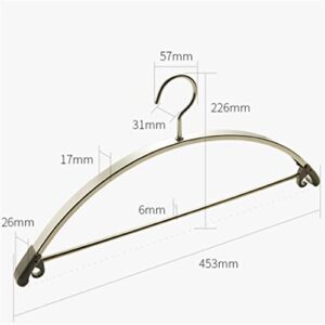 N/A Home Hanger Sweater Hanger Anti-Deformation Hanger Non-Slip Seamless Aluminum Alloy Hanger (Color : Champagne, Size