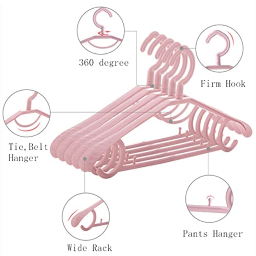 N/A Hanger Portable Plastic Display Stand Windproof Wardrobe Coat Pants Hanger Clothes Storage R (Color : Pink, Size : 43 * 20cm)