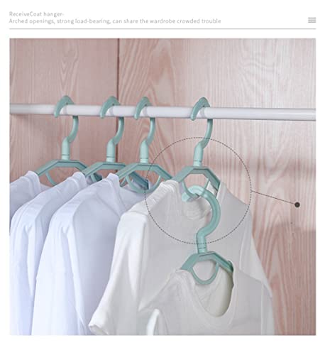 N/A Hanger Portable Plastic Display Stand Windproof Wardrobe Coat Pants Hanger Clothes Storage R (Color : Pink, Size : 43 * 20cm)