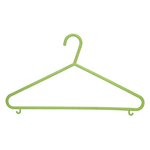 N/A Multifunctional Adult Plastic Hanger Clothes Coat Skirt Hanger Clothes Hanger (Color : Green, Size : 37 * 20.5cm)