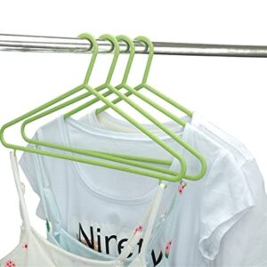 N/A Multifunctional Adult Plastic Hanger Clothes Coat Skirt Hanger Clothes Hanger (Color : Green, Size : 37 * 20.5cm)