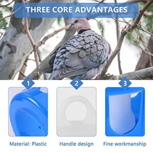 Pigeon Waterer Birds Water Feeder- Pigeon Water Dispenser, Automatic Bird Feeder for Cage, Bird Drinker Feeding Supplies for Pigeon Parrot ( 6.5L, White and Blue ) Bird Water Dispenser