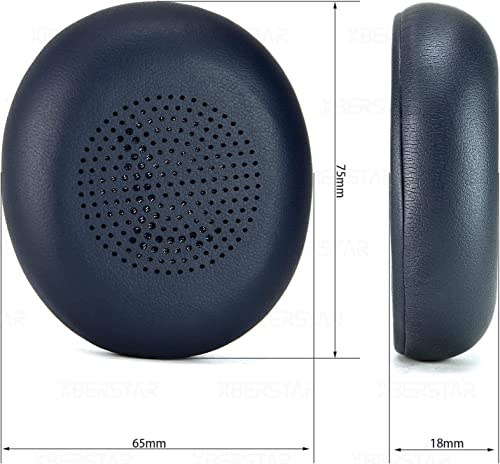 Elite 45h Evolve2 65 Earpads,JOYSOG Replacement Ear Pads Ear Cushions Foam Covers for Jabra Evolve 2 65 MS/UC Elite 45h Headphone (Blue)