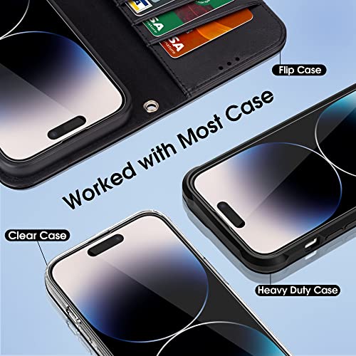 Arae Screen Protector for iPhone 14 Pro, HD Tempered Glass Anti Scratch Work with Most Case, 6.1 inch, 3 Pack