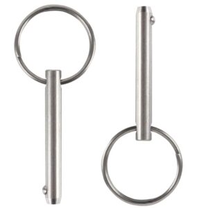 Set of 2, 1/4"(6.3mm) Quick Release Pins Usable Length 1.22"(31mm) for fits otal Gym Hitch Pin Set 1000 1100 1500 1700 1800