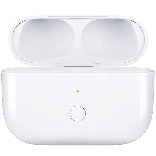 Wireless Charging Case Compatible with AirPods Pro, for Airpods Pro Charger Replacement Cases, Support Bluetooth Pairing&Sync Button,660 Mah Built-in Battery,White (Earbuds Not Included)