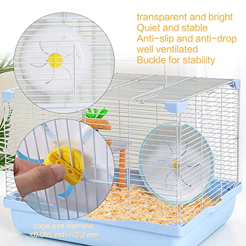 8.3" Silent Spinner-Non-Slip-Large Exercise Running Hamster Wheel for Small Animal Pet -Like Hamster,Chinchillas,Gerbils,Hedgehogs and Mice.