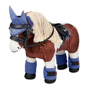 LeMieux Toy Pony Bandages for Toy Pony - Fleece - Simple Fastening - Suitable for Ages 3 Years + - Gift for Kids - Bluebell